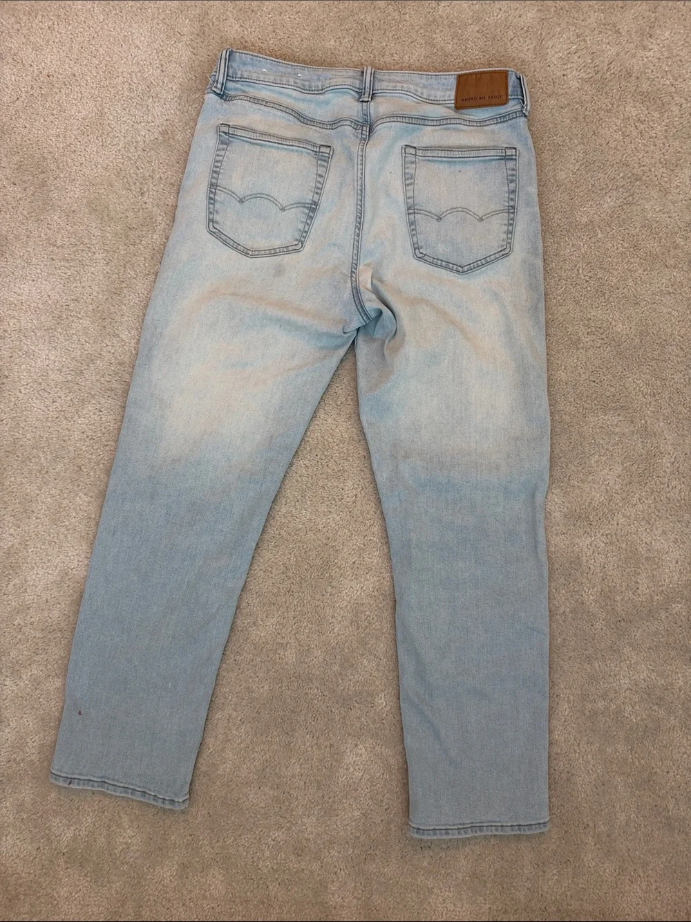 Men's Light Blue Straight Jeans - Classic Straight Fit